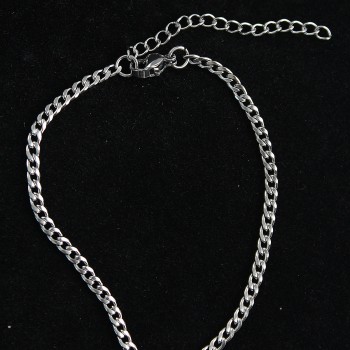 316L Çelik İnce Klasik Model Gümüş Renk Erkek Bileklik