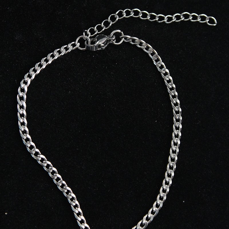 316L Çelik İnce Klasik Model Gümüş Renk Erkek Bileklik