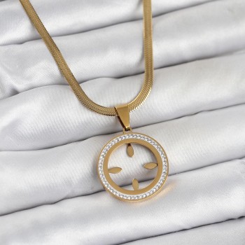 316L Çelik İtalyan Zincir Model Çeyrek Takılabilir Kadın Kolye