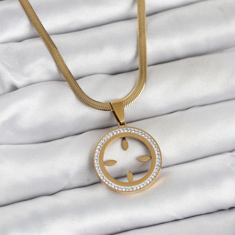 316L Çelik İtalyan Zincir Model Çeyrek Takılabilir Kadın Kolye