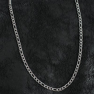 316L Çelik Klasik Figaro Zincir Model Gümüş Renk Erkek Kolye