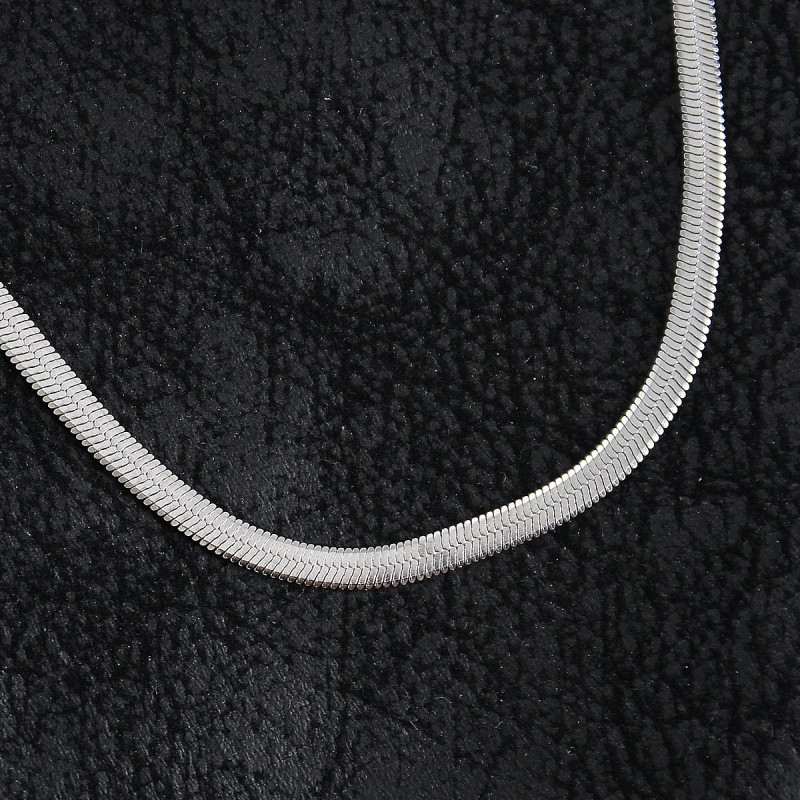 316L Çelik Klasik İtalyan Zincir Model Gümüş Renk Erkek Kolye