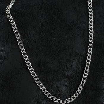 316L Çelik Klasik Zincir Model Gümüş Renk Erkek Kolye