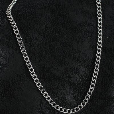 316L Çelik Klasik Zincir Model Gümüş Renk Erkek Kolye