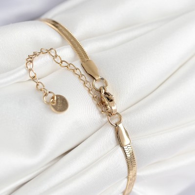 316L Çelik Nazar Boncuk Detaylı Hayat Ağacı Model İtalyan Zincir Gold Renk Kadın Bileklik