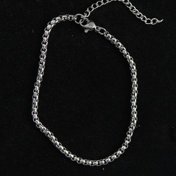 316L Çelik Örgü Model Gümüş Renk Erkek Bileklik