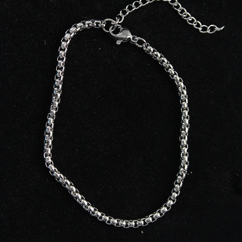 316L Çelik Örgü Model Gümüş Renk Erkek Bileklik