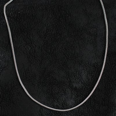 316L Çelik Örme Zincir Model Gümüş Renk Erkek Kolye