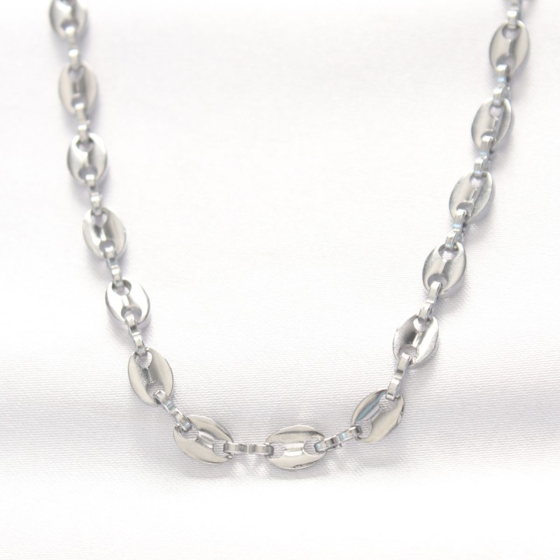 316L Çelik Silver Renk Gemici Zincir Kolye