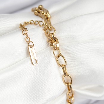 316L Çelik Tifany Ağaç Model Gold Renk Kadın Bileklik