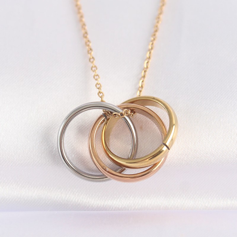 316L Çelik Zincir Çoklu Renk Model Kolye