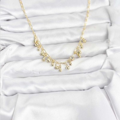 316L Çelik Zincir Gold Renk Kadın Kolye