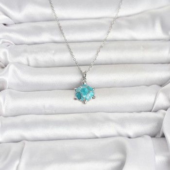 316L Çelik Zincir Gümüş Renk Kaplumbağa Model Kadın Kolye