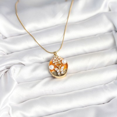 316L Çelik Zincir Kelebek Model Sanatsal Portre Kadın Kolye