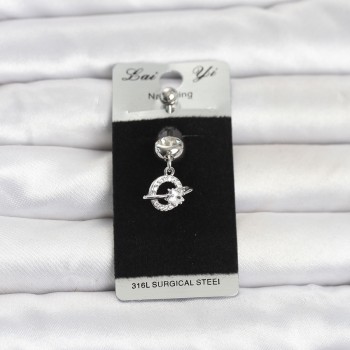 316L Cerrahi Çelik Sallantılı Yıldız Model Göbek Piercing
