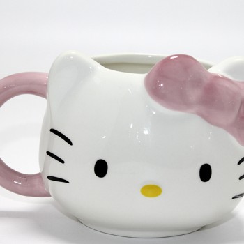 3D Hello Kitty Tasarımı Porselen Kupa Bardak