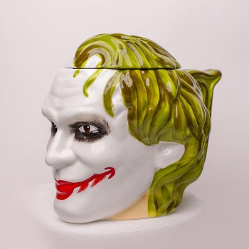 3D Kapaklı Joker Tasarımlı Porselen Kupa Bardak