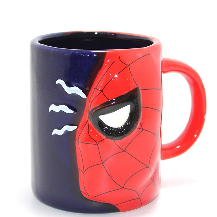 3D Spiderman Tasarımlı Porselen Kupa Bardak