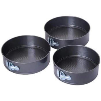 3'lü Kelepçeli Kek Kalıbı Seti