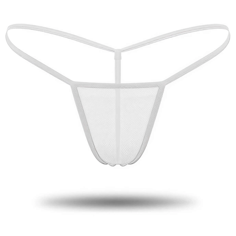 3'lü Renkli Transparan Tül String Tanga TM0369