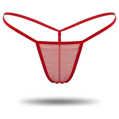 3'lü Renkli Transparan Tül String Tanga TM0369