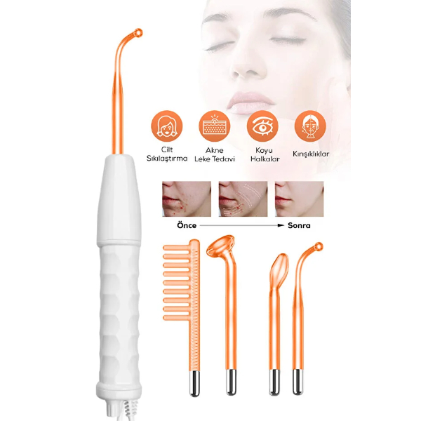 4 Başlıklı Yüksek Frekanslı Cilt Bakım Analiz Cihazı 