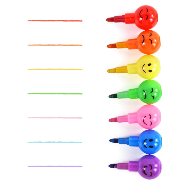 4'lü Emojili Yumurtlayan Boya Kalemi Seti 