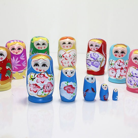 5'li Ahşap Matruşka 