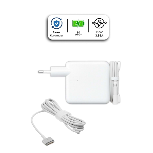 6.50V 3.65A MAGSAFE 2 60W APPLE İçin Laptop Adaptör