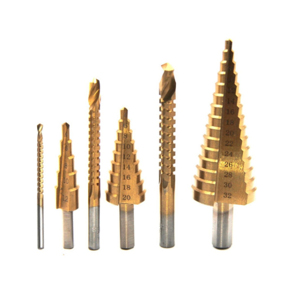 6 Parça Kademeli Matkap Ucu Seti 