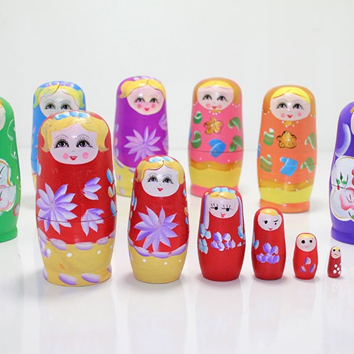 6'lı Ahşap Matruşka 