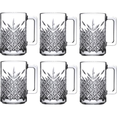 6'lı Kulplu Kristal Meşrubat Bardağı 