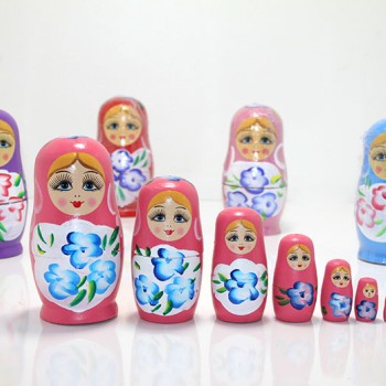 7'li Ahşap Matruşka 