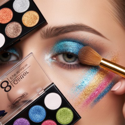 8 Renk Glitter Far Paleti - 2'li Set