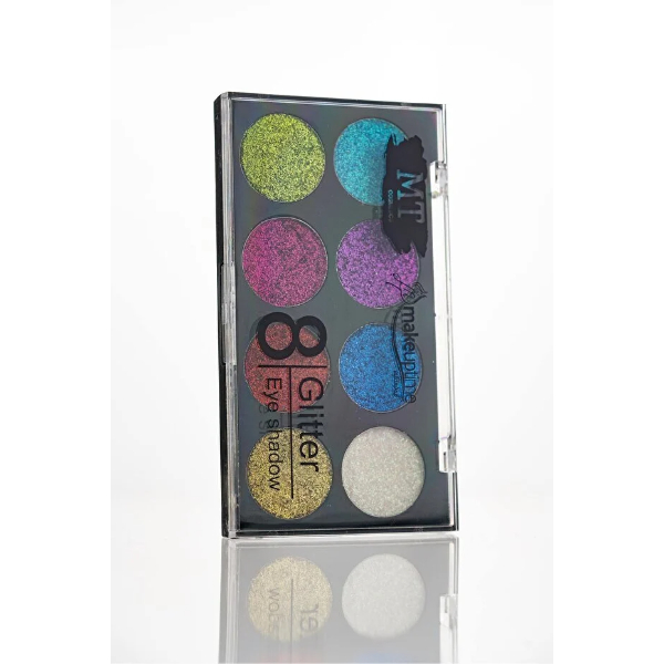 8 Renk Glitter Far Paleti - 2'li Set