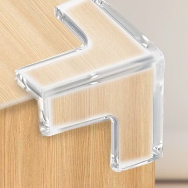 8'li Set Silikon Şeffaf Masa Kenarı Koruma Aparatı