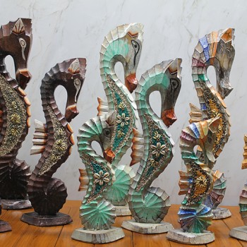 Ahşap 3'lü Denizatı Kumlu 