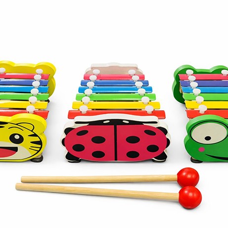 Ahşap 8 Notalı Ksilofon Müzik Aleti 