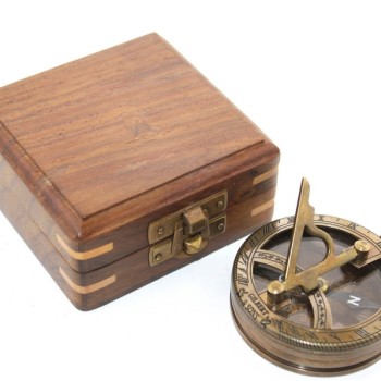 Ahşap Kutulu Pusula Model 7 