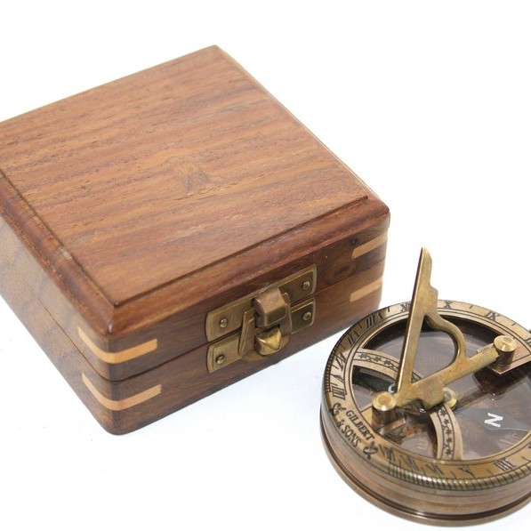 Ahşap Kutulu Pusula Model 7 