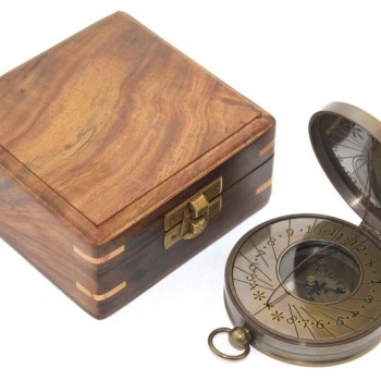 Ahşap Kutulu Pusula Model 8 