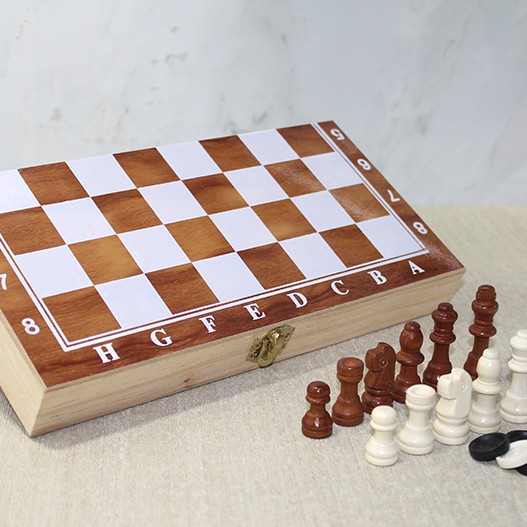 Ahşap Kutulu Satranç Model 2 