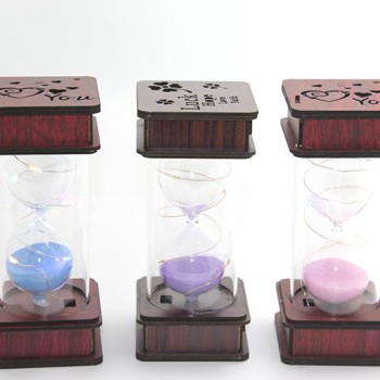 Ahşap Ledli Kum Saati Model 1