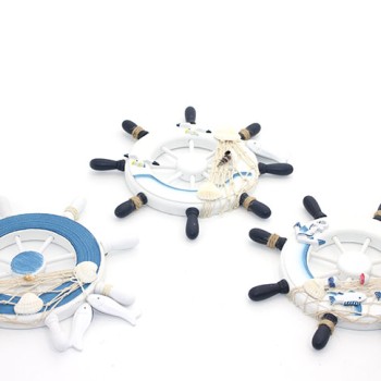 Ahşap Marin Duvara Asmalı Dümen  