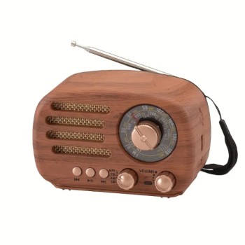 Ahşap Retro Radyo 