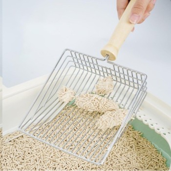 Ahşap Saplı Metal Kum Temizleme Küreği 