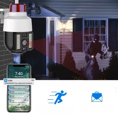 Alarmlı Dış Mekan Güvenlik Kamerası 