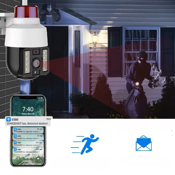 Alarmlı Dış Mekan Güvenlik Kamerası 