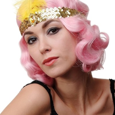 Altın Renk Çarliston Saç Bandı 