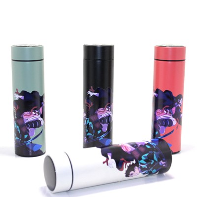 Anime Baskılı Dijital Göstergeli Termos 500 ml Model 1